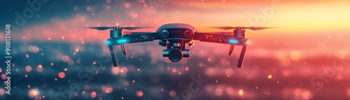 Wallpaper Mural Drone Photography Tips - Informative and Artistic Illustration with Scenic Elements for Creative Messaging Space Torontodigital.ca