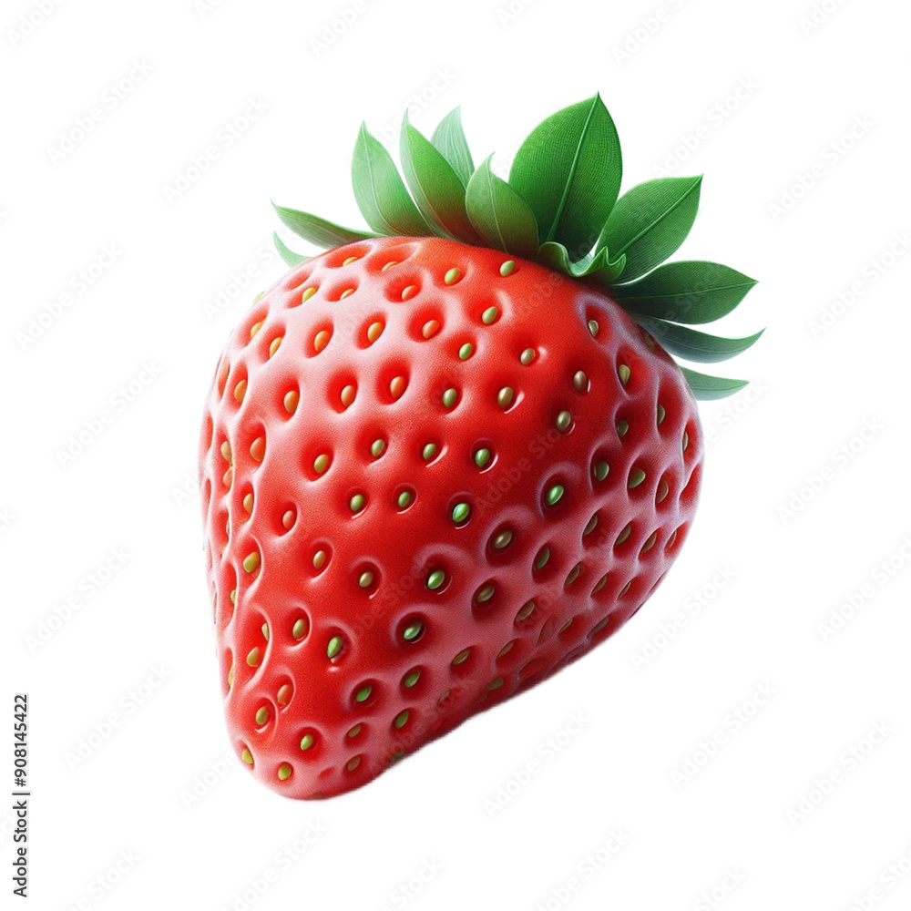 Red Strawberry Fruit Isolated Transparent Background Red Strawberry Fruit Isolated Transparent Background