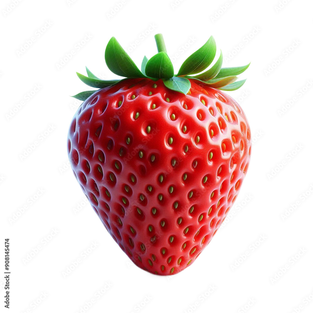 Red Strawberry Fruit Isolated Transparent Background Red Strawberry Fruit Isolated Transparent Background