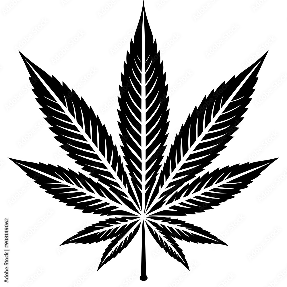 cannabis leaf vector illustration cannabis leaf vector illustration