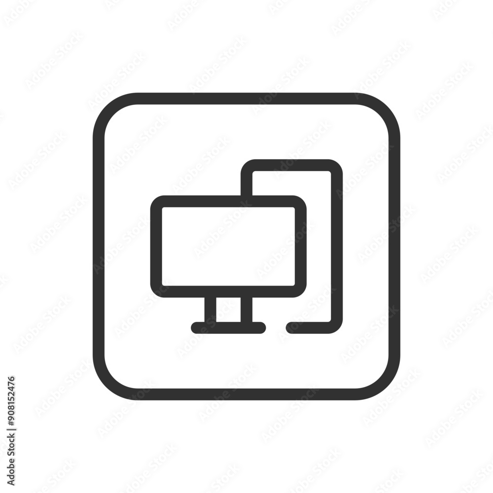 Desktop computer, electronic devices icon. Modern, simple flat vector illustration for web site or mobile app Desktop computer, electronic devices icon. Modern, simple flat vector illustration for web site or mobile app