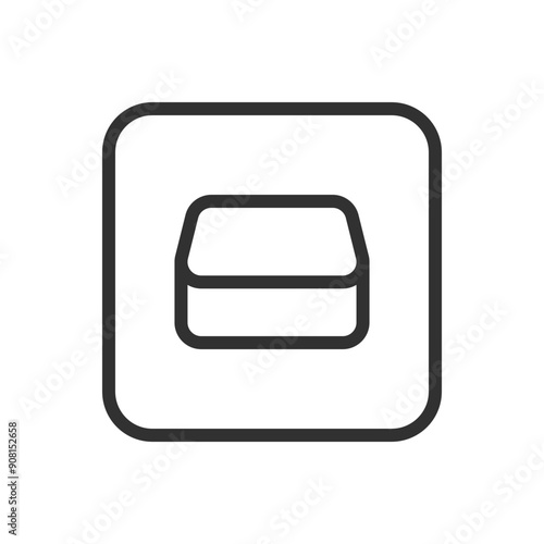 Mac mini, portable computer, electronic devices icon. Modern, simple flat vector illustration for web site or mobile app