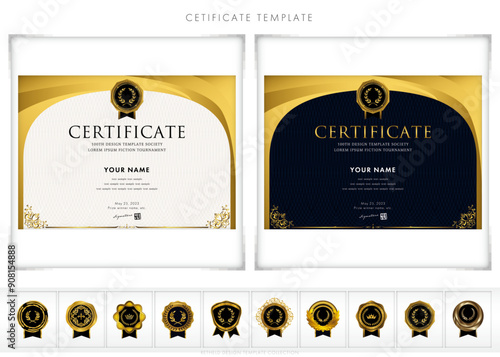 賞状１５６（横）certificate　award　表彰状　celebration