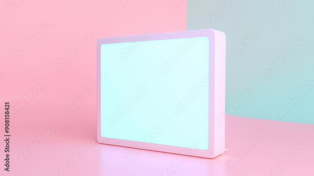 Pink & Blue Minimal Display. Pink & Blue Minimal Display.
