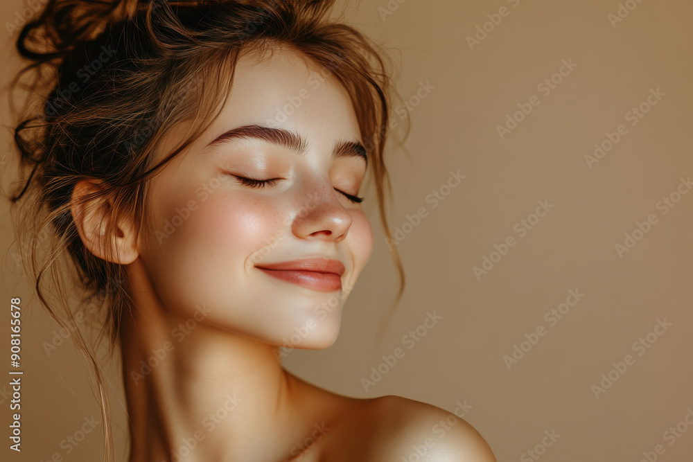 custom made wallpaper toronto digitalA close up of a girl's face with her eyes closed