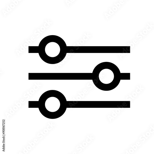 Settings sliders interface icon