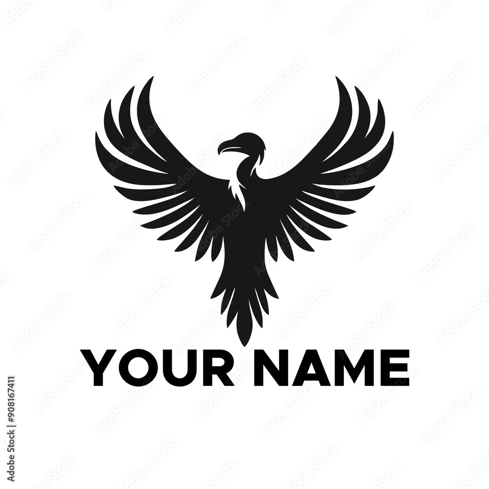 Naklejka premium vulture logo vector