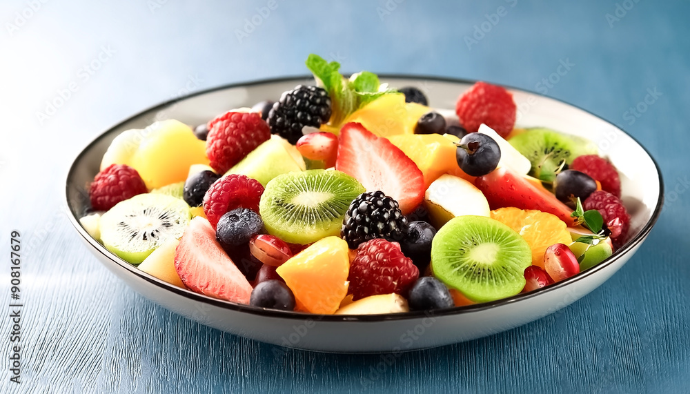 Mixed Fruit Salad in transparan bowl Mixed Fruit Salad in transparan bowl
