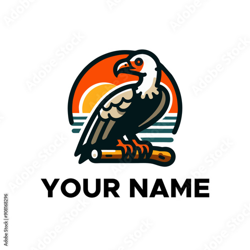 vulture logo vector