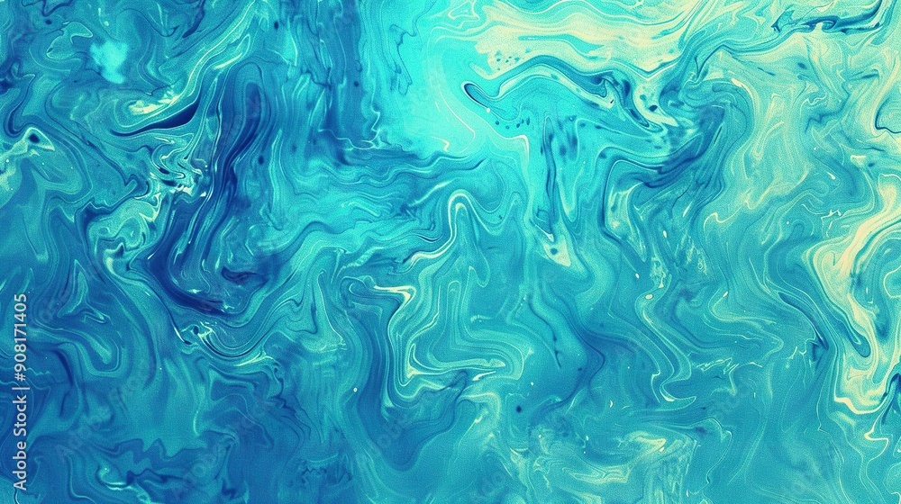 Blue-green background with swirly pattern at the bottom Blue-green background with swirly pattern at the bottom