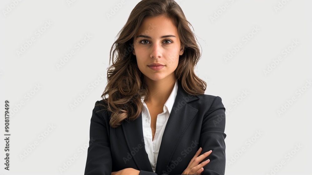 Confident Woman in Black Suit, Portrait, Professional, White Background, Businesswoman, Confidence, Portrait Photography Confident Woman in Black Suit, Portrait, Professional, White Background, Businesswoman, Confidence, Portrait Photography