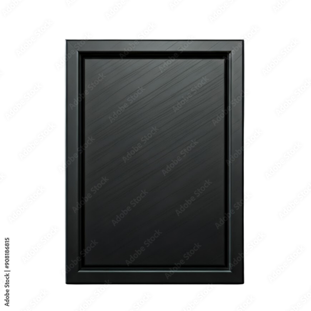 3d render black stil board on Isolated transparent background png. generated with AI 3d render black stil board on Isolated transparent background png. generated with AI