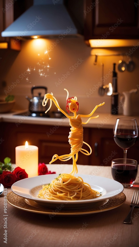 depict a magical scene featuring a spaghetti figure art .jpeg depict a magical scene featuring a spaghetti figure art .jpeg
