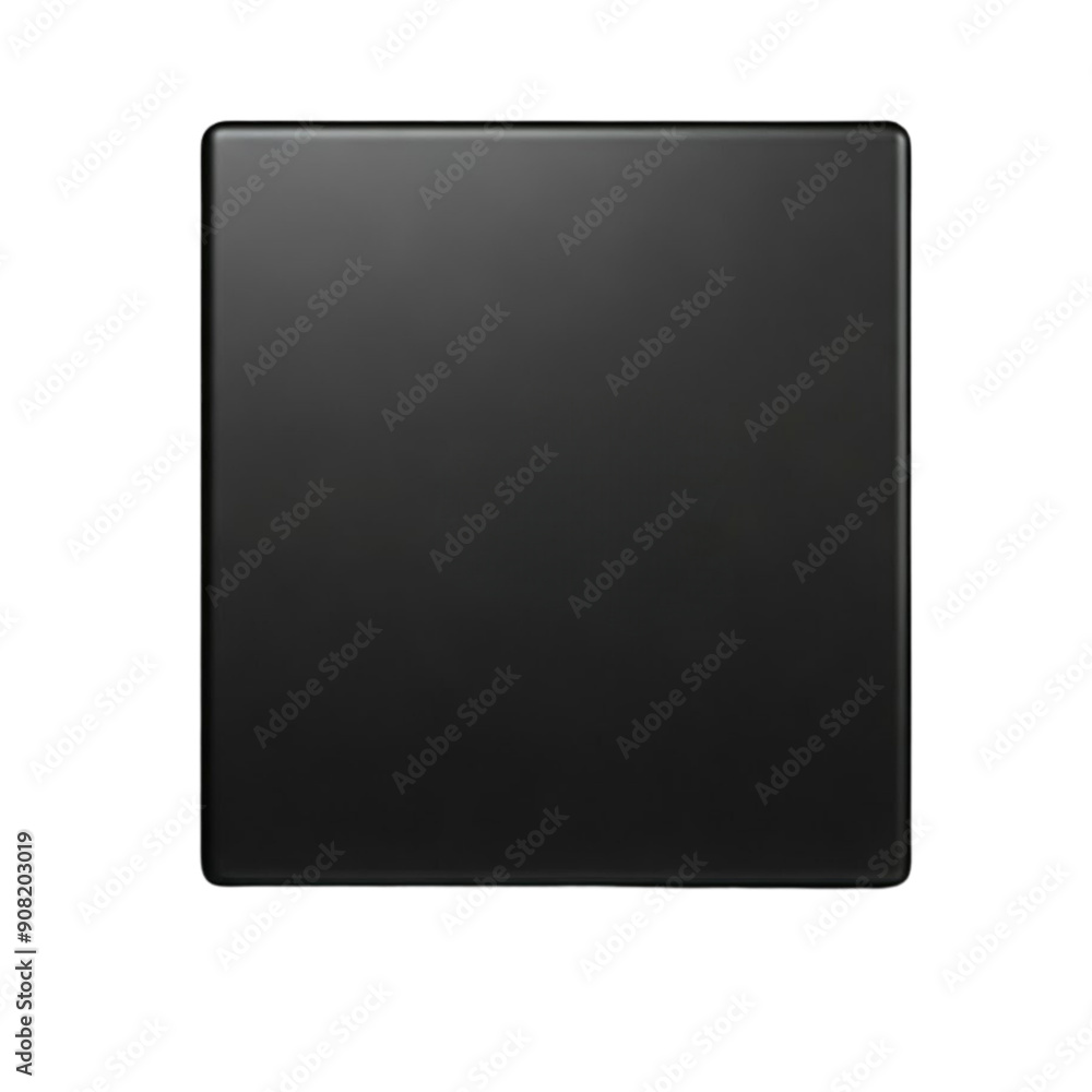 3d render black stil board on Isolated transparent background png. generated with AI 3d render black stil board on Isolated transparent background png. generated with AI