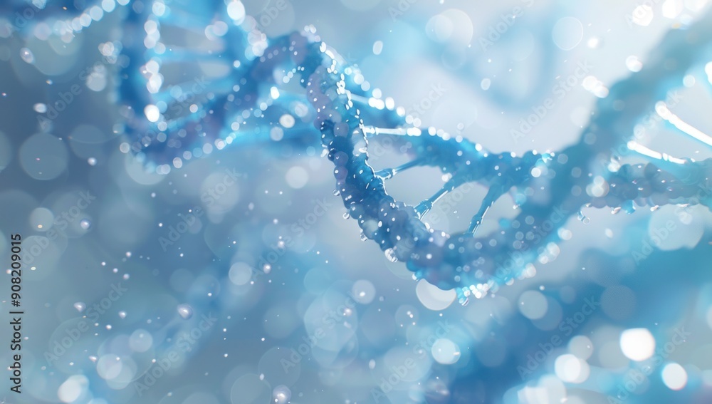 Abstract DNA Structure: A 3D Rendering of the Blueprint of Life Abstract DNA Structure: A 3D Rendering of the Blueprint of Life