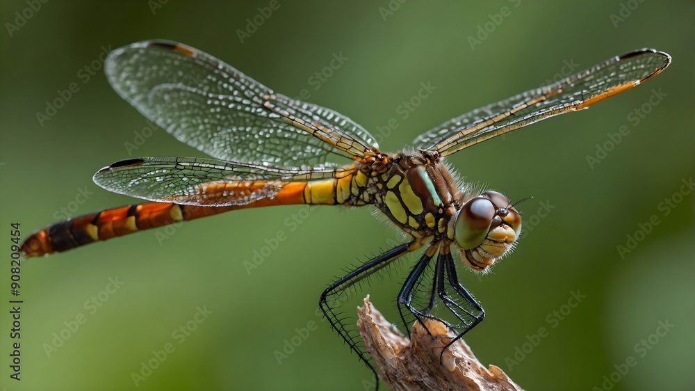Macro photography highlighting a dragonfly’s intricate wings Macro photography highlighting a dragonfly’s intricate wings