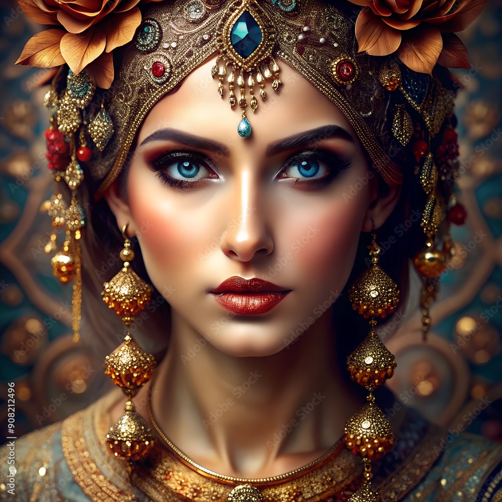 portrait of a woman with makeup portrait of a woman with makeup