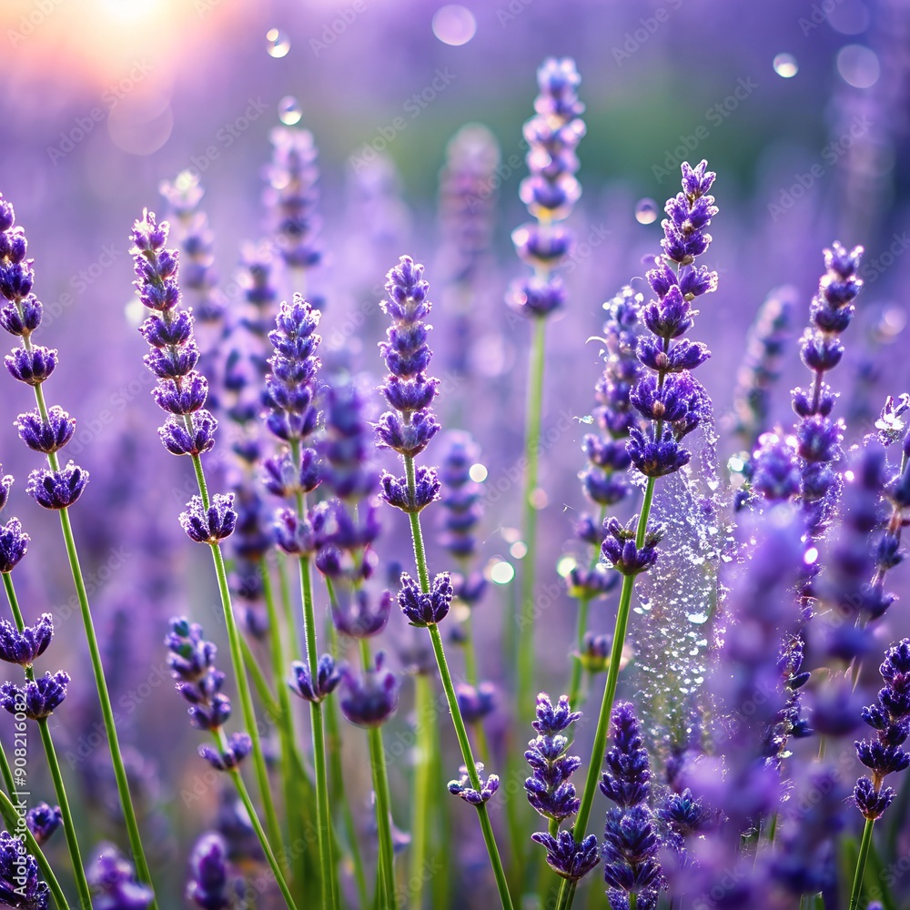 Fototapeta premium lavender flowers in the field