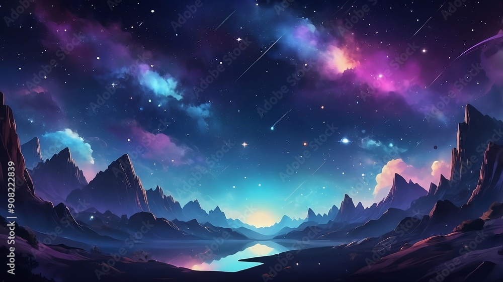 A Celestial-style background with starry skies, cosmic elements, and deep, rich colors. Glowing effects and celestial imagery for a dreamy, infinite space vibe. A Celestial-style background with starry skies, cosmic elements, and deep, rich colors. Glowing effects and celestial imagery for a dreamy, infinite space vibe.