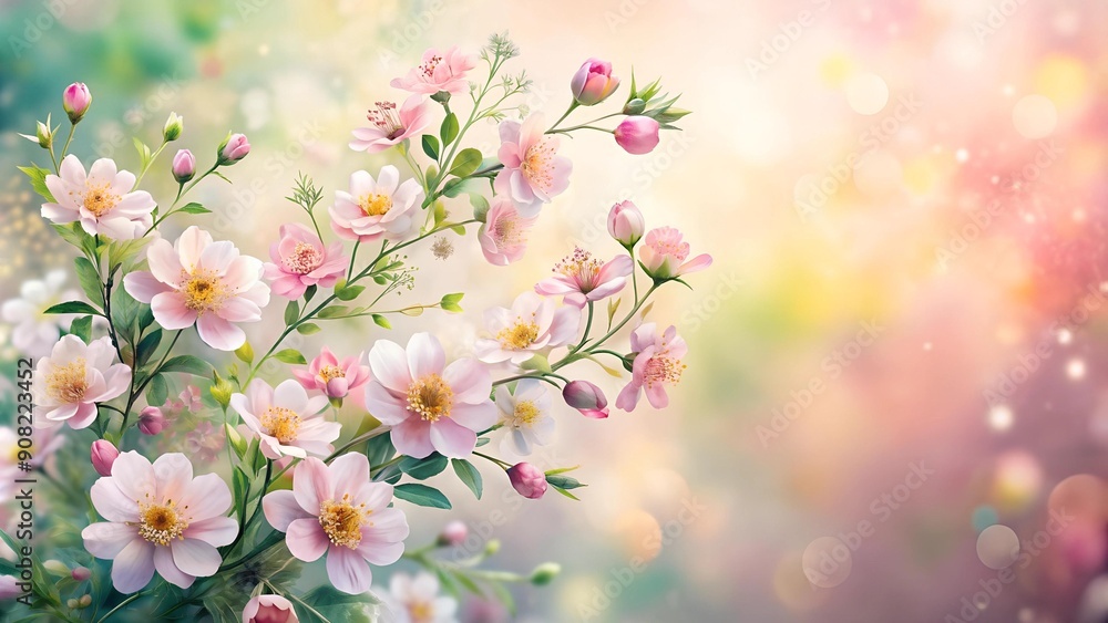 Jarzmianka Petals in a Watercolor Dreamscape generative AI Jarzmianka Petals in a Watercolor Dreamscape generative AI