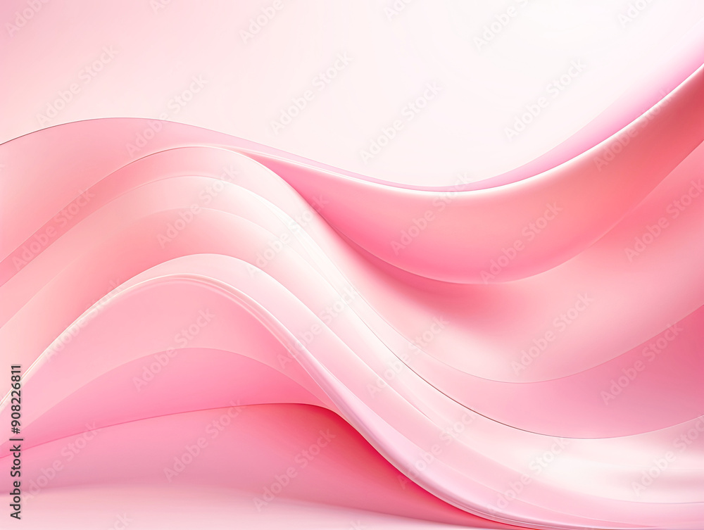 Fototapeta premium light pink abstract wavy background