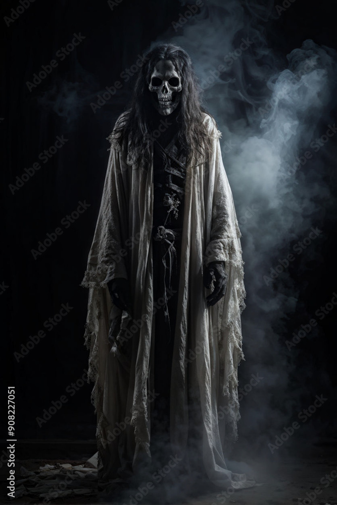 Frightened Souls in Dark Halloween Night Frightened Souls in Dark Halloween Night