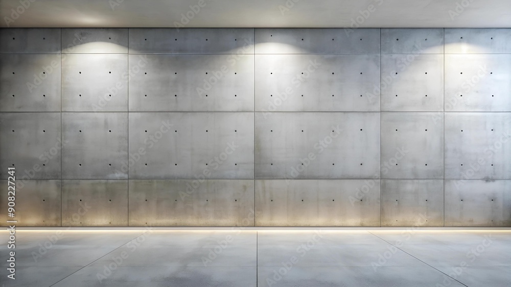 Modern Concrete Wall with Smooth Finish AI generated Modern Concrete Wall with Smooth Finish AI generated