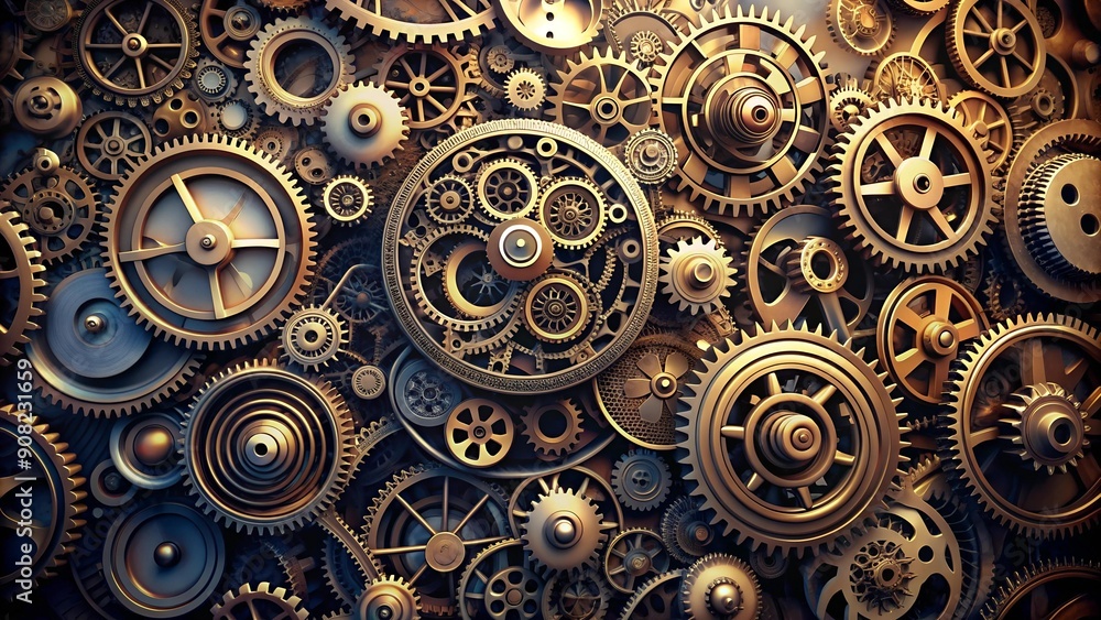 The Cycle of Worry: A Perpetual Motion Machine of Spinning Cogs AI generated The Cycle of Worry: A Perpetual Motion Machine of Spinning Cogs AI generated