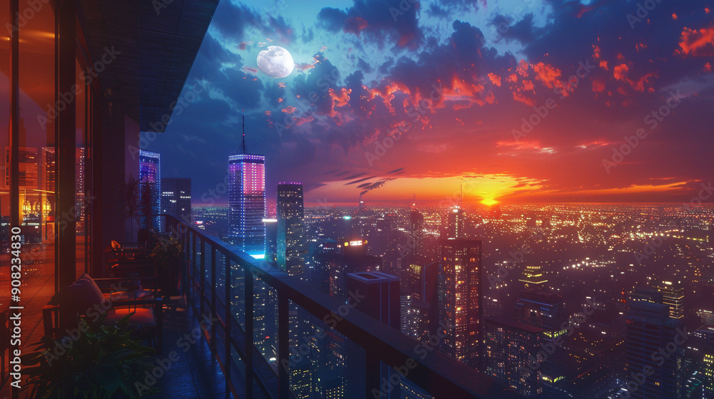 Evolving Urban Haven: Day to Night Transformation Evolving Urban Haven: Day to Night Transformation