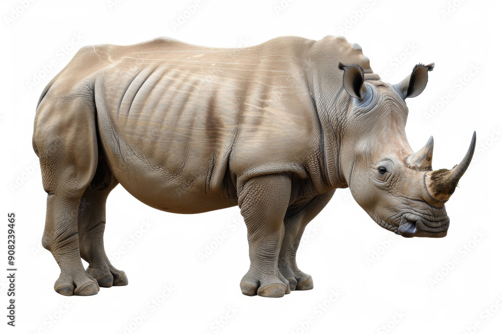 Rhinoceros isolated on white background Rhinoceros isolated on white background