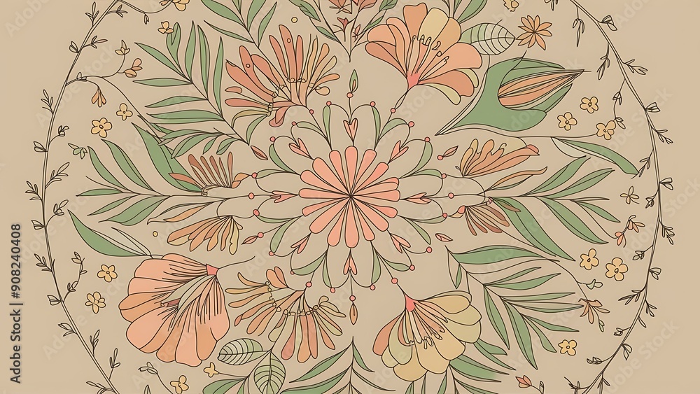 Obraz premium floral background