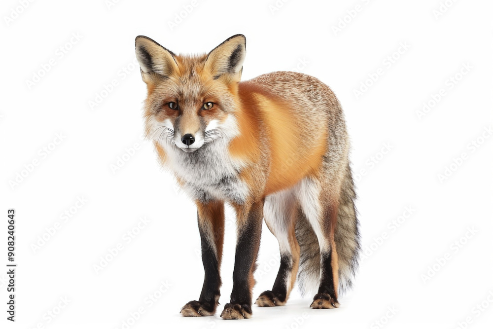 Fox isolated on white background Fox isolated on white background