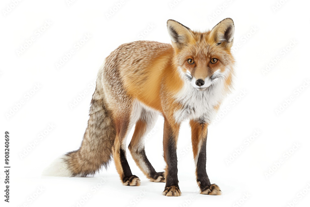 Fototapeta premium Fox isolated on white background