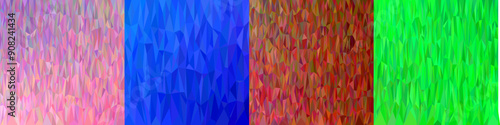 Abstract triangle polygon background collection