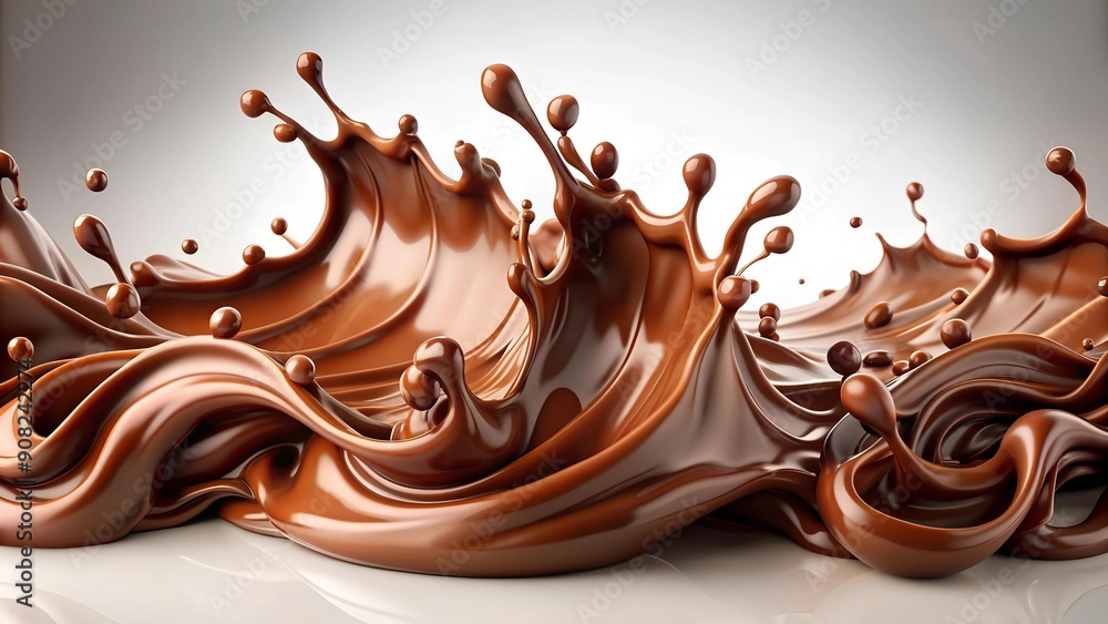 Lindt's Melted Delights: A Dreamy Landscape of Chocolate AI generated Lindt's Melted Delights: A Dreamy Landscape of Chocolate AI generated