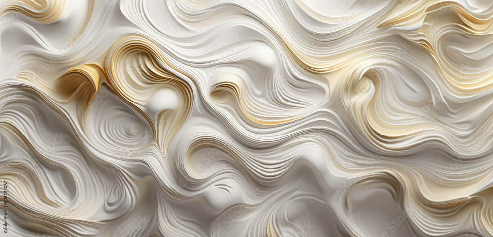 Modern Elegance: Fusion of Clean White Decor and Organic Voronoi Art with Generative AI Technology Modern Elegance: Fusion of Clean White Decor and Organic Voronoi Art with Generative AI Technology