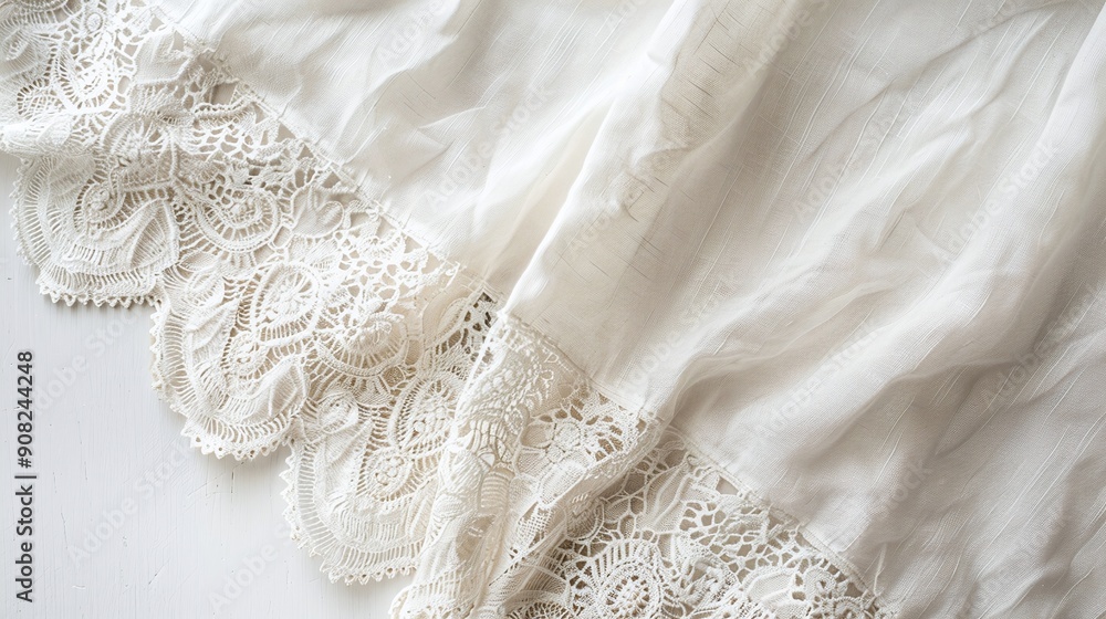 Classic Wedding Fabric: Close-Up Elegance in White, Stunning Lace Texture, Intricate Patterns, Minimal Backdrop Classic Wedding Fabric: Close-Up Elegance in White, Stunning Lace Texture, Intricate Patterns, Minimal Backdrop