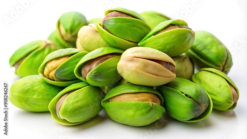 Wallpaper Mural A Symphony of Green: A Close-Up of Pistachio Nuts  generative AI Torontodigital.ca