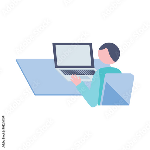 ノートパソコン　男性