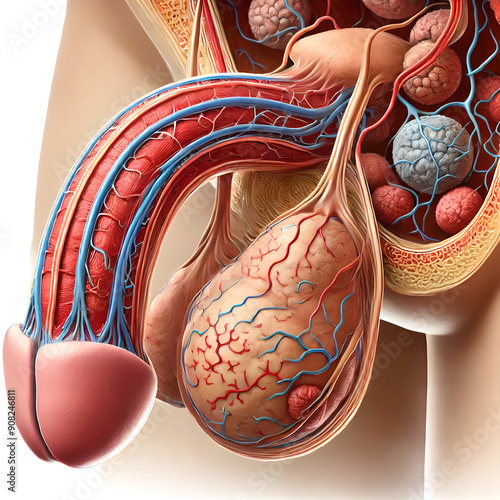 Detailed Overview of the Male Reproductive System: Focusing on the Anatomy and Function of the Testicle-c