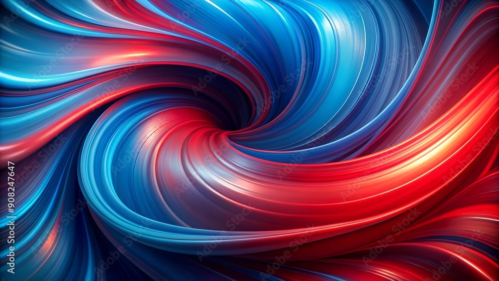 Abstract Symphony of Crimson and Azure: A Dance of Complementary Colors generative AI Abstract Symphony of Crimson and Azure: A Dance of Complementary Colors generative AI