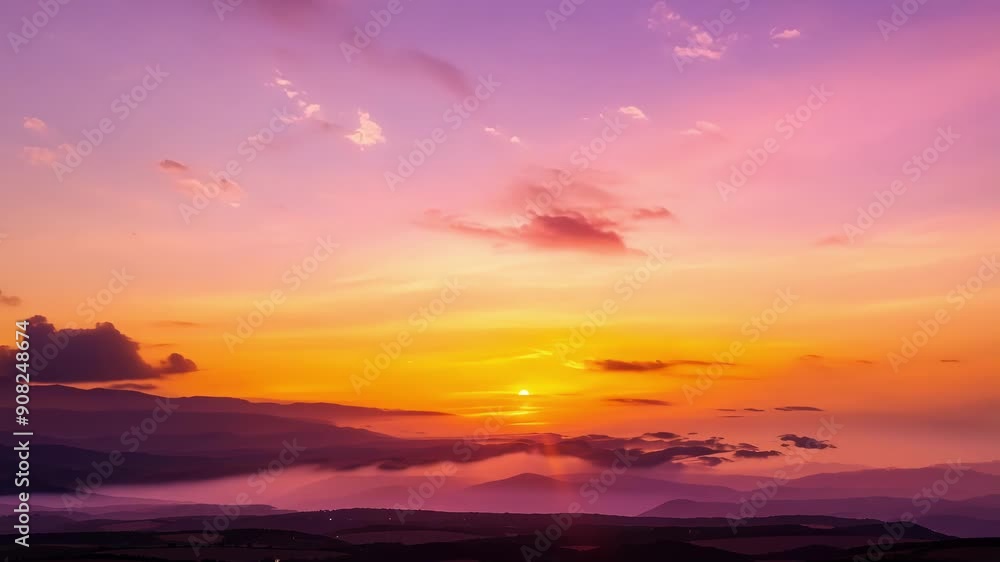 As the sun dips below the horizon the clouds are illuminated in a brilliant golden light creating a breathtaking display. As the sun dips below the horizon the clouds are illuminated in a brilliant golden light creating a breathtaking display.