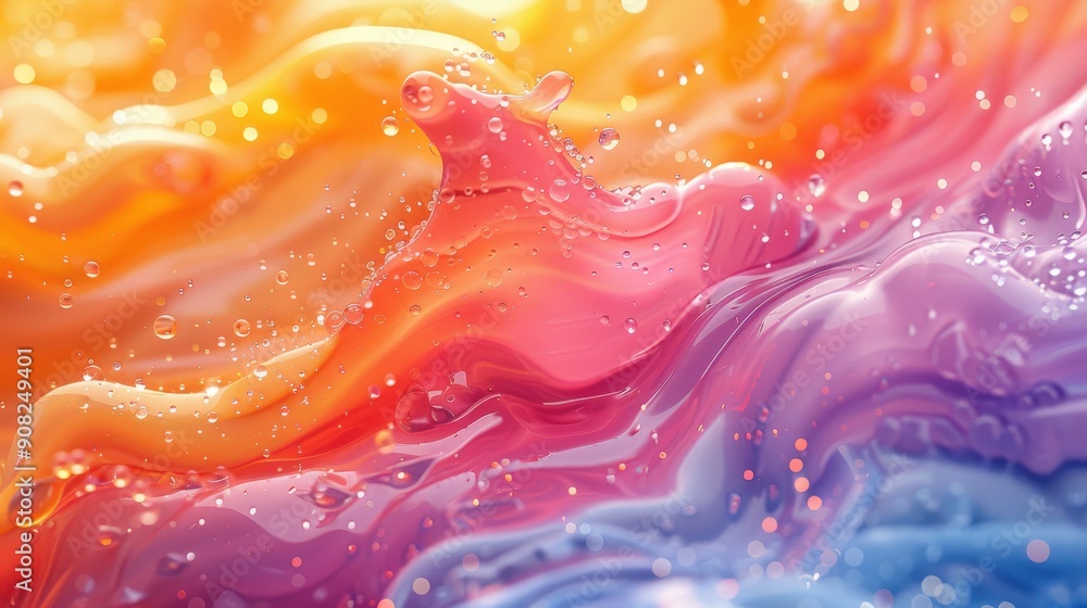 High-definition capture of paint droplets interacting with water, showcasing the vibrant color diffusion process in a frozen moment, with clear and detailed visuals of the intricate patterns and High-definition capture of paint droplets interacting with water, showcasing the vibrant color diffusion process in a frozen moment, with clear and detailed visuals of the intricate patterns and