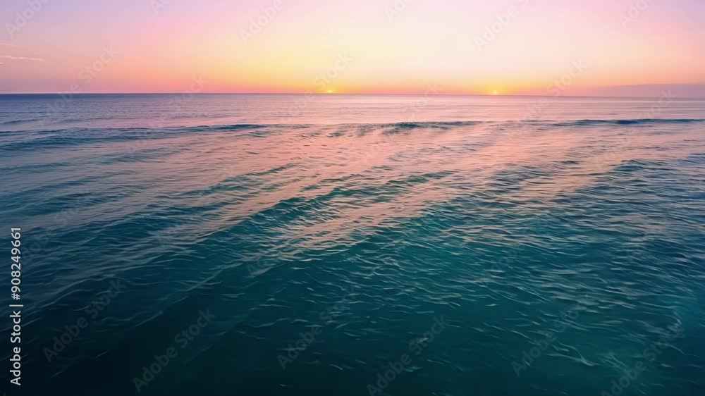 The stillness of the early morning is broken by the brilliant colors of the sunrise creating a serene and magical atmosphere over the ocean. The stillness of the early morning is broken by the brilliant colors of the sunrise creating a serene and magical atmosphere over the ocean.
