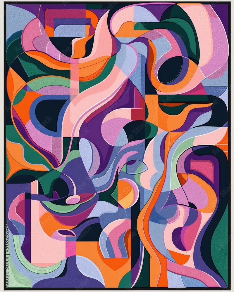 Vibrant Fluid Abstract Art 1 Vibrant Fluid Abstract Art 1