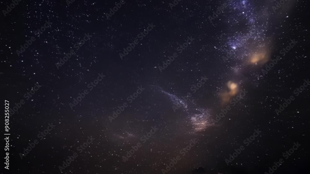 The dark expanse of the sky contrasted by the brilliance of countless stars. The dark expanse of the sky contrasted by the brilliance of countless stars.