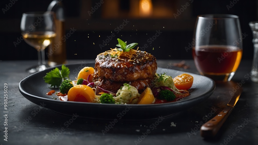 Elegant dining experience featuring exquisitely prepared and presented cuisine Elegant dining experience featuring exquisitely prepared and presented cuisine