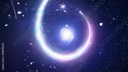 A celestial light show pulsing with energy and magic inviting us to lose ourselves in the vastness of the universe.