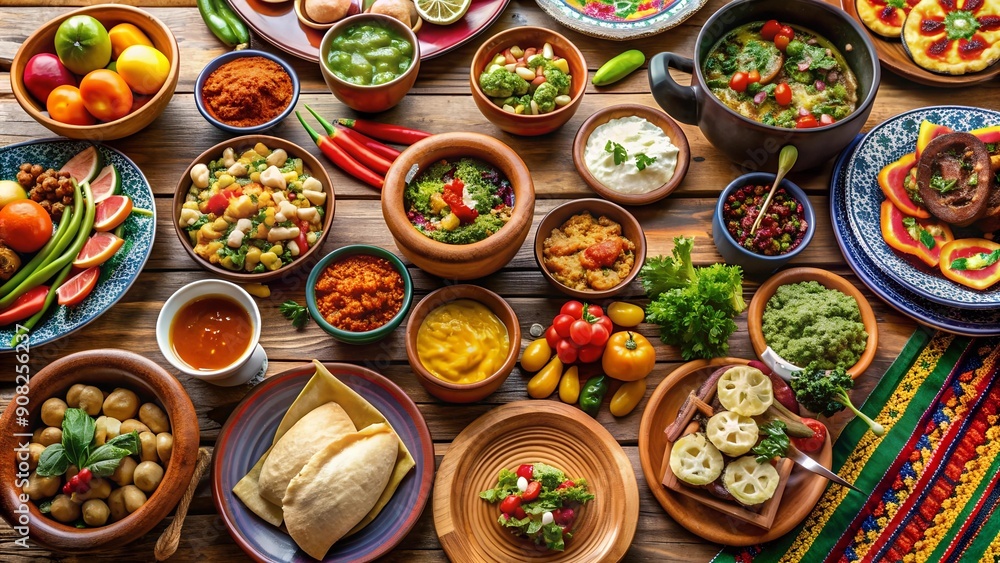 A Feast for the Senses: Celebrating the Culinary Traditions of a Latina Gathering AI Generated A Feast for the Senses: Celebrating the Culinary Traditions of a Latina Gathering AI Generated