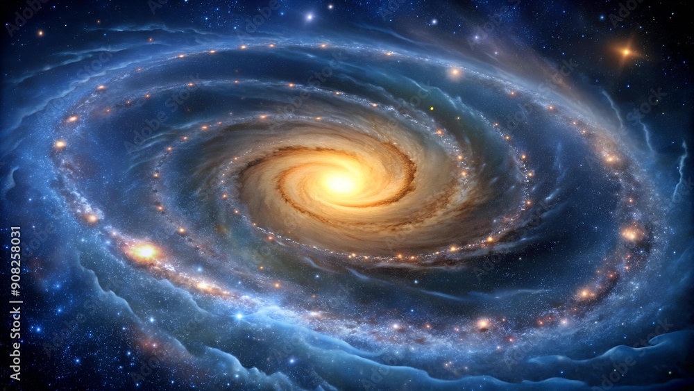 Galactic Dance: A Swirling Symphony of Stars and Gas Generative AI Galactic Dance: A Swirling Symphony of Stars and Gas Generative AI